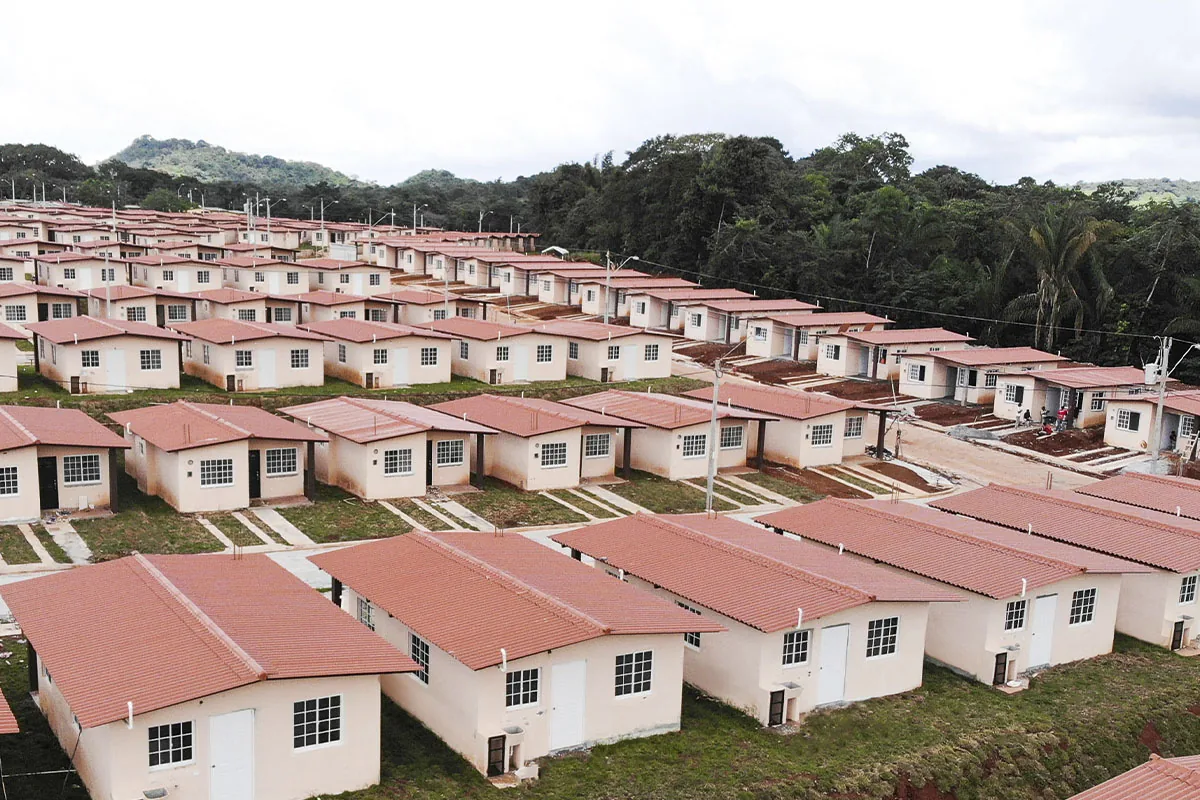 Vista aérea del conjunto residencial El Laurel del Espino